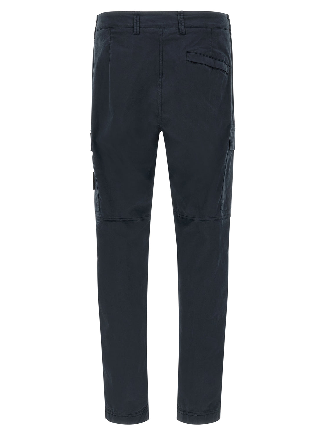 Blue Cotton Cargo Pants