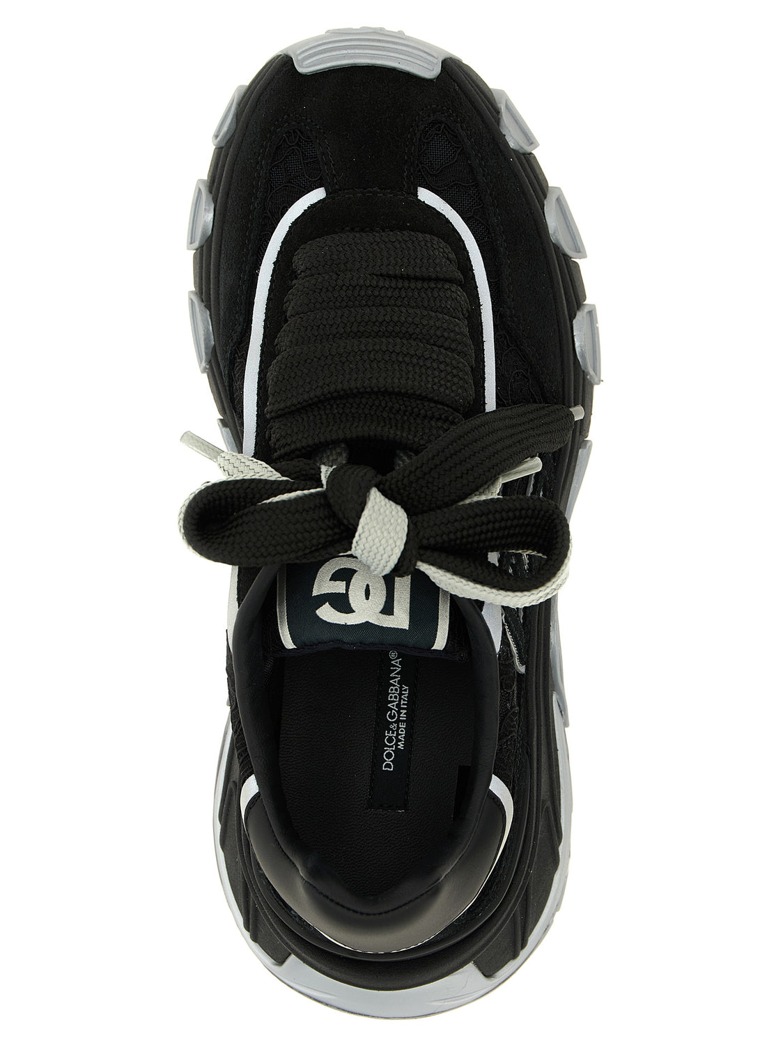 Black Polyamide Athletic Sneakers