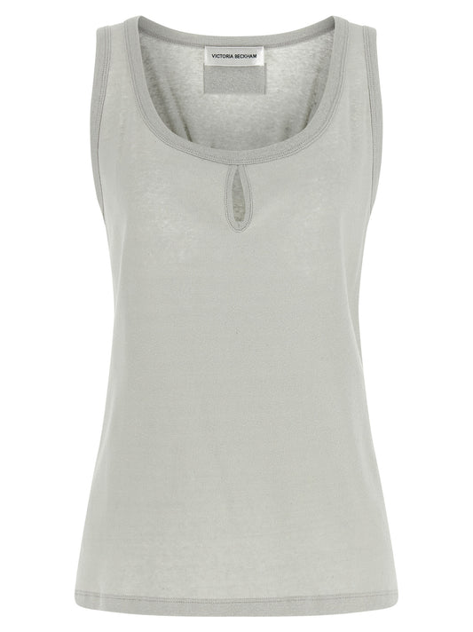 Gray Cotton Tank Tops