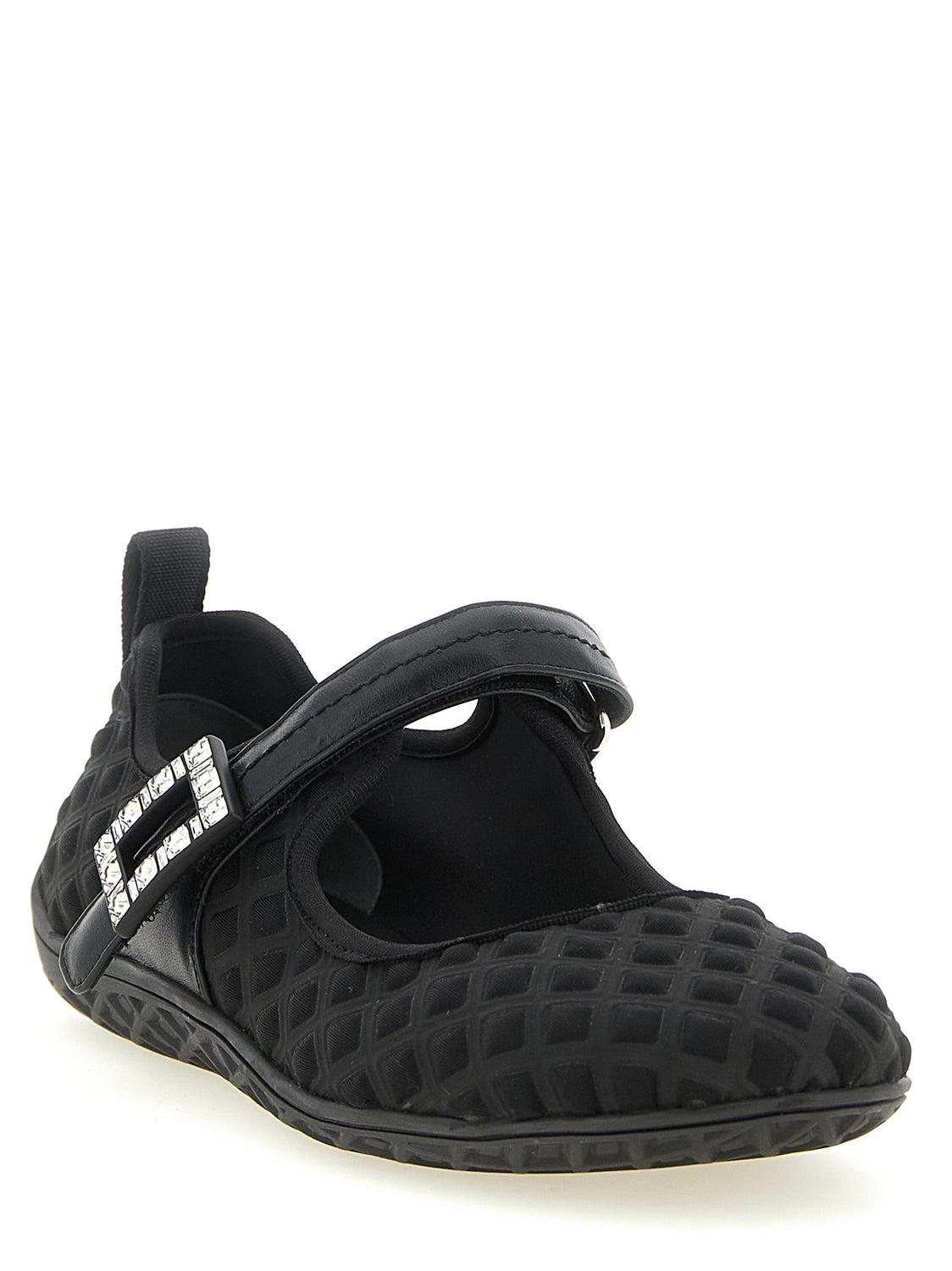 Black Polyamide Ballet Flats