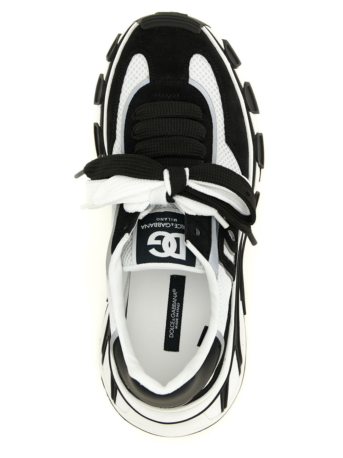 Bicolor Polyester Athletic Sneakers