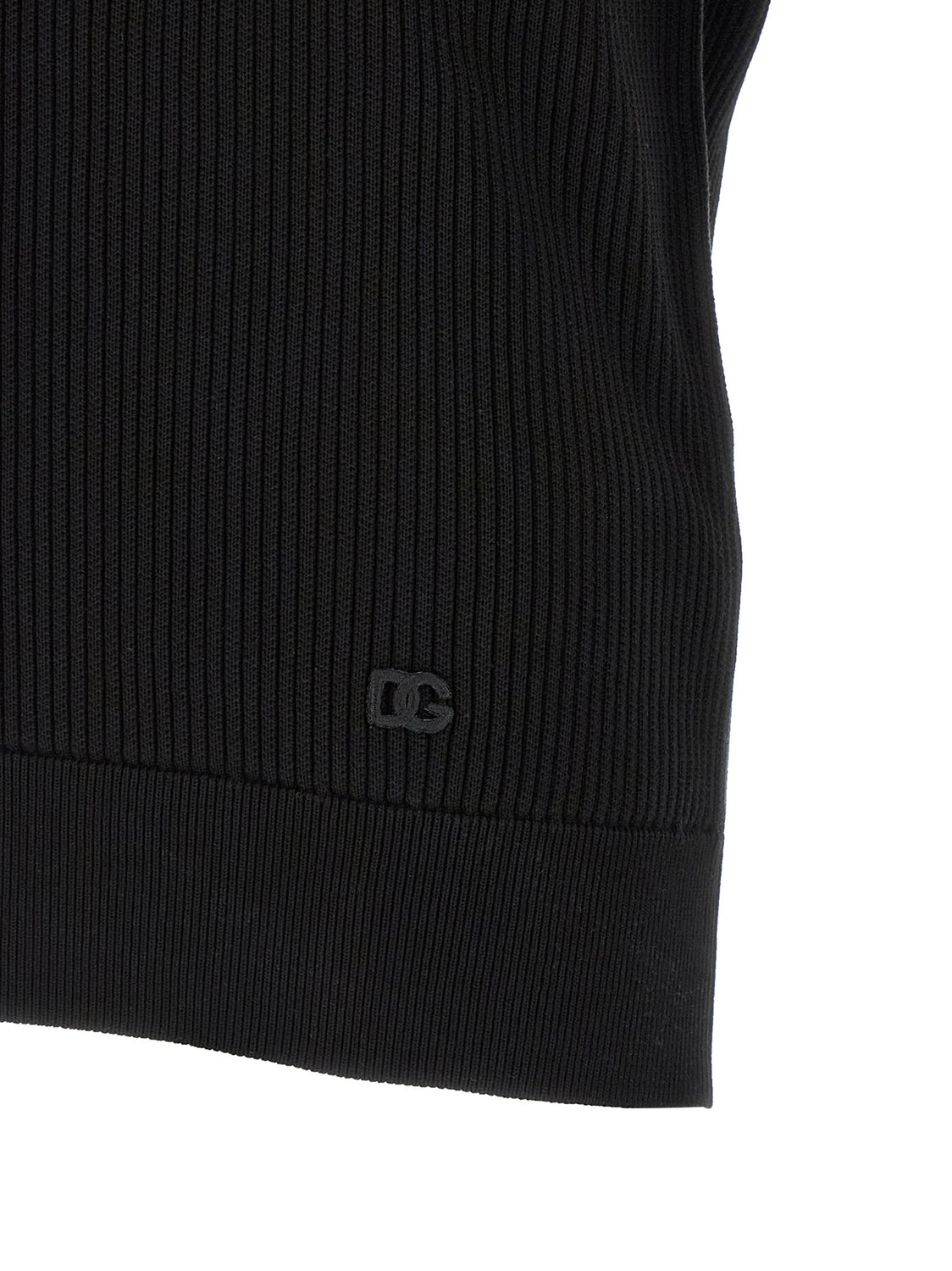 Black Cotton Polo Shirt