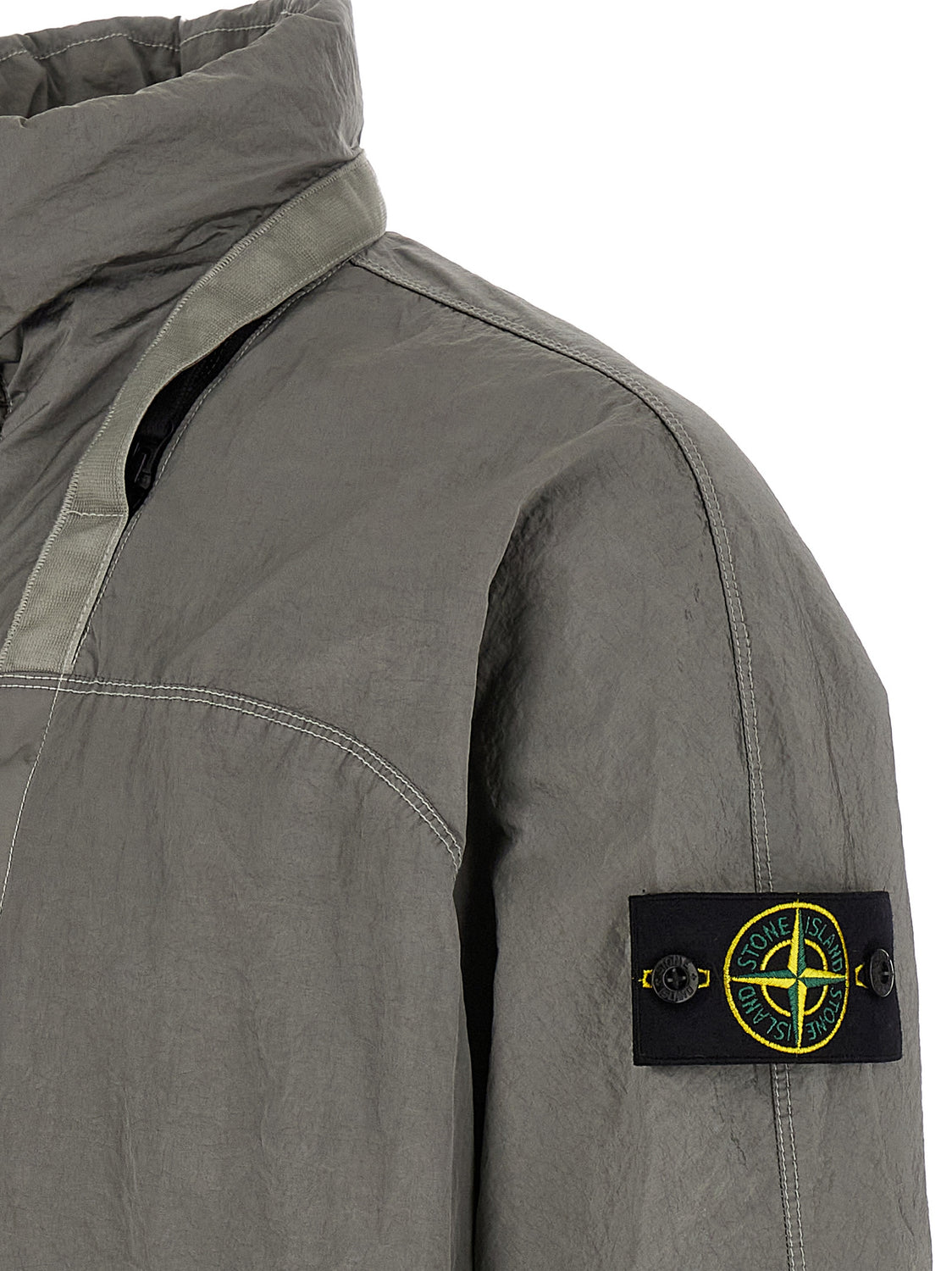 Gray Polyamide Bomber