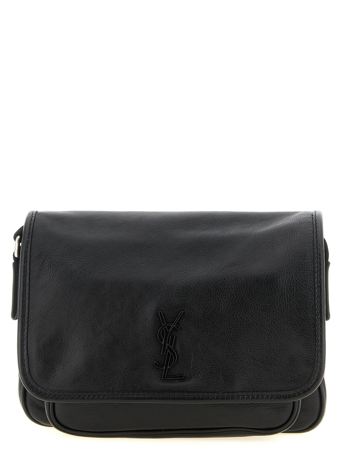 Black Calfskin Crossbody Bag
