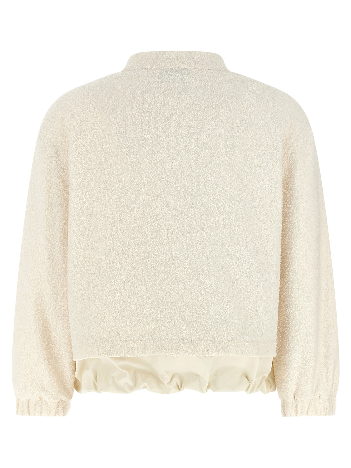 White Polyester Cardigan