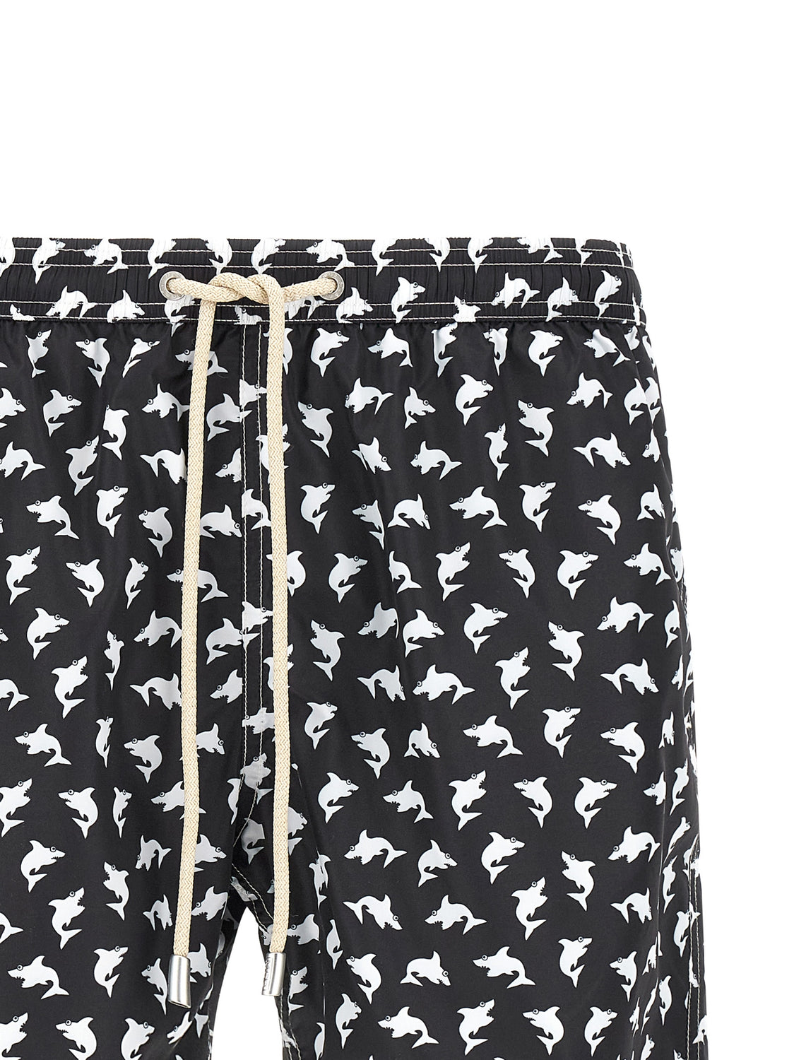 Bicolor Polyester Swim Shorts