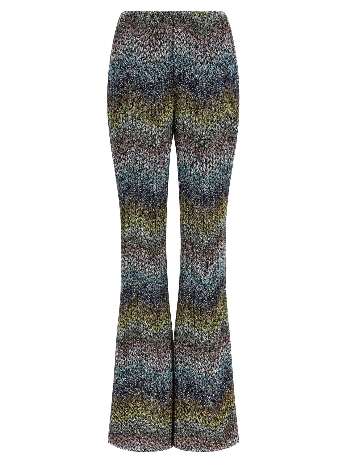 Multicolor Viscose Flared Pants