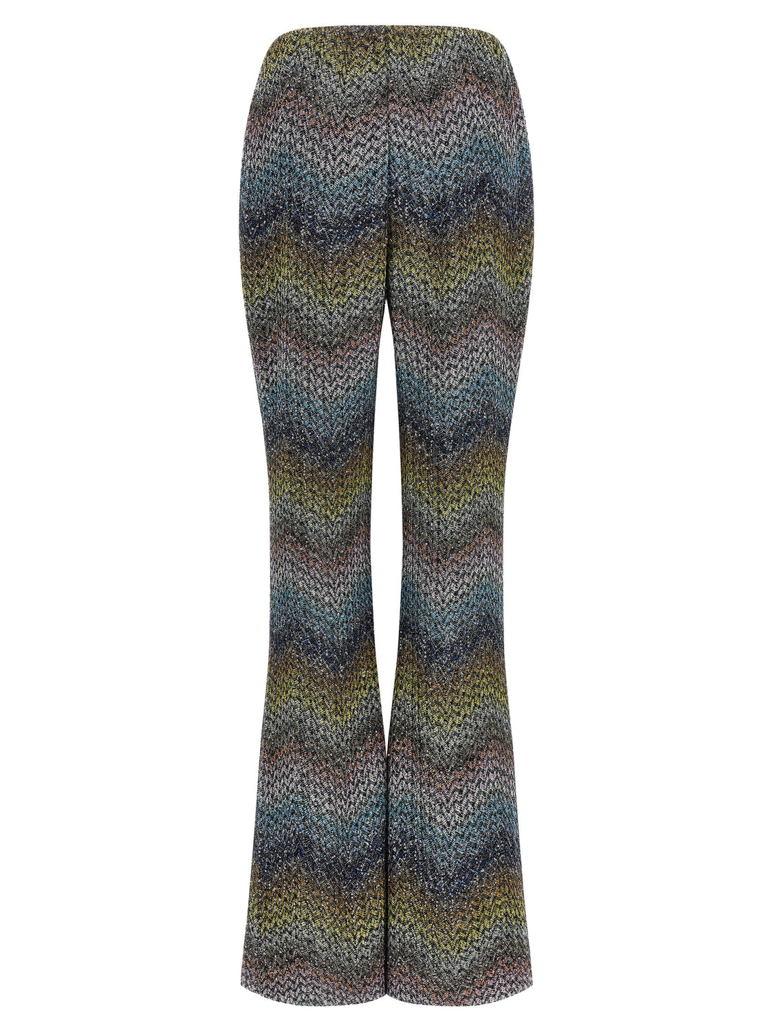 Multicolor Viscose Flared Pants