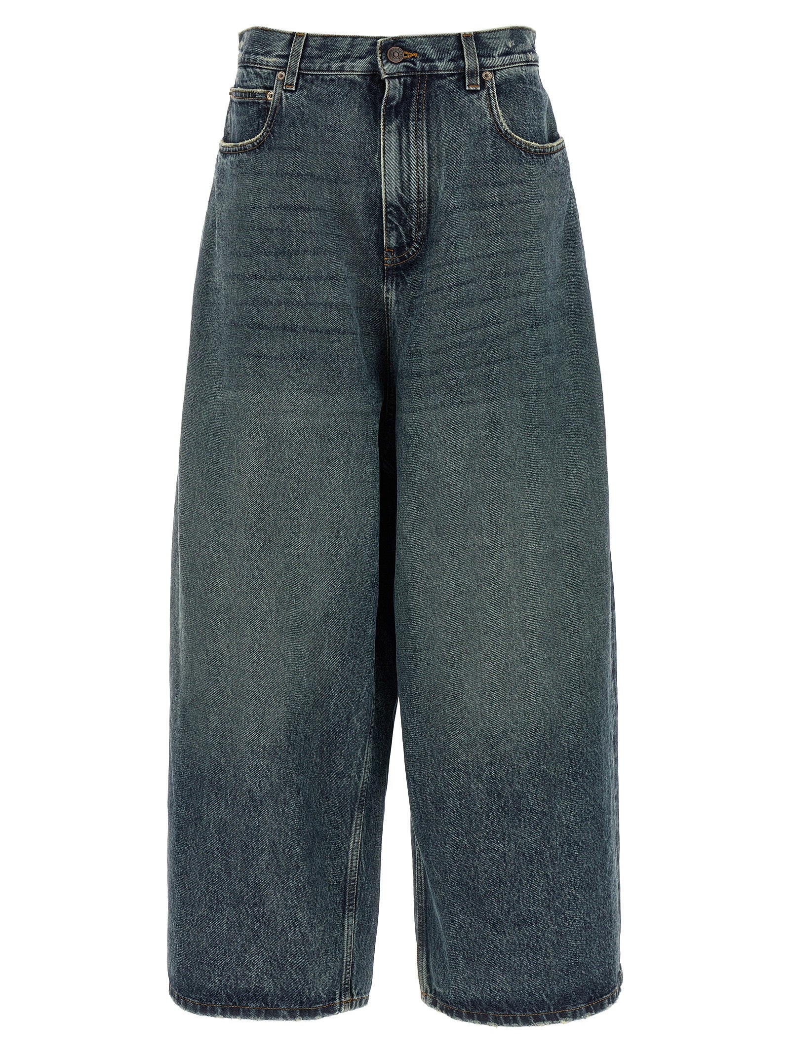 Blue Cotton Relaxed Fit Jeans