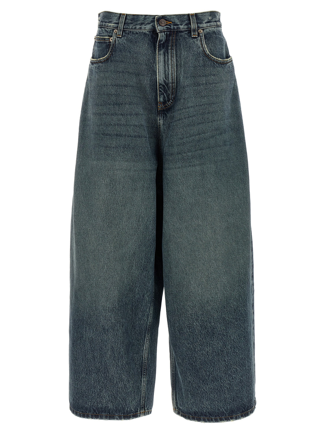 Blue Cotton Relaxed Fit Jeans