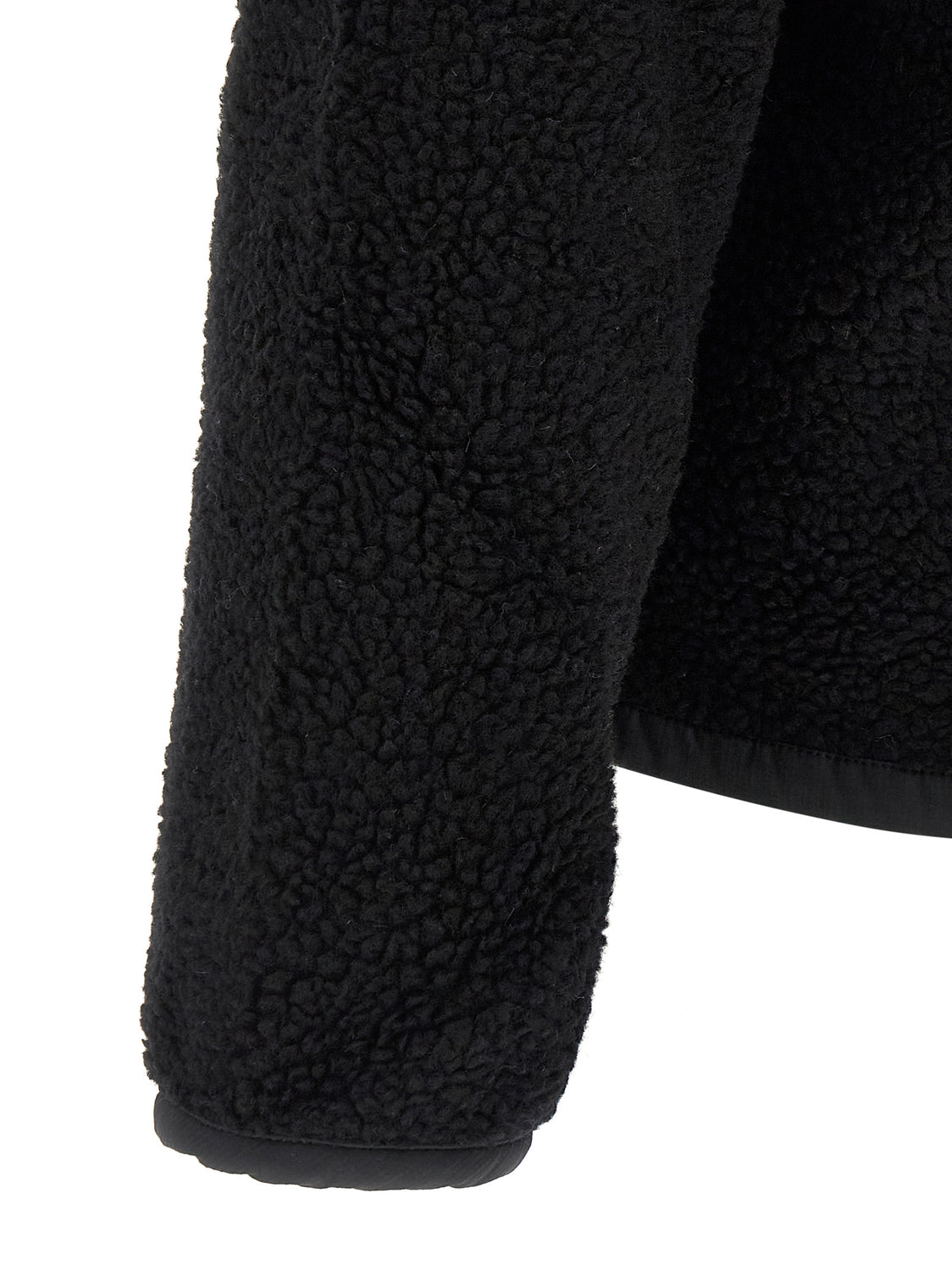 Black Wool Full-Length Jacket