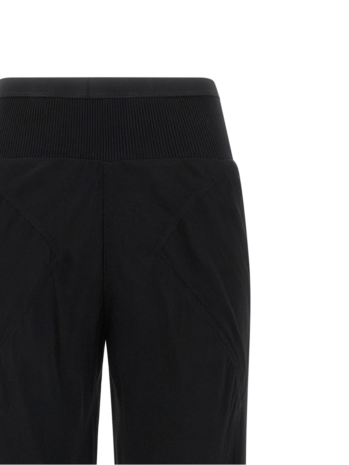 Black Silk Flared Pants