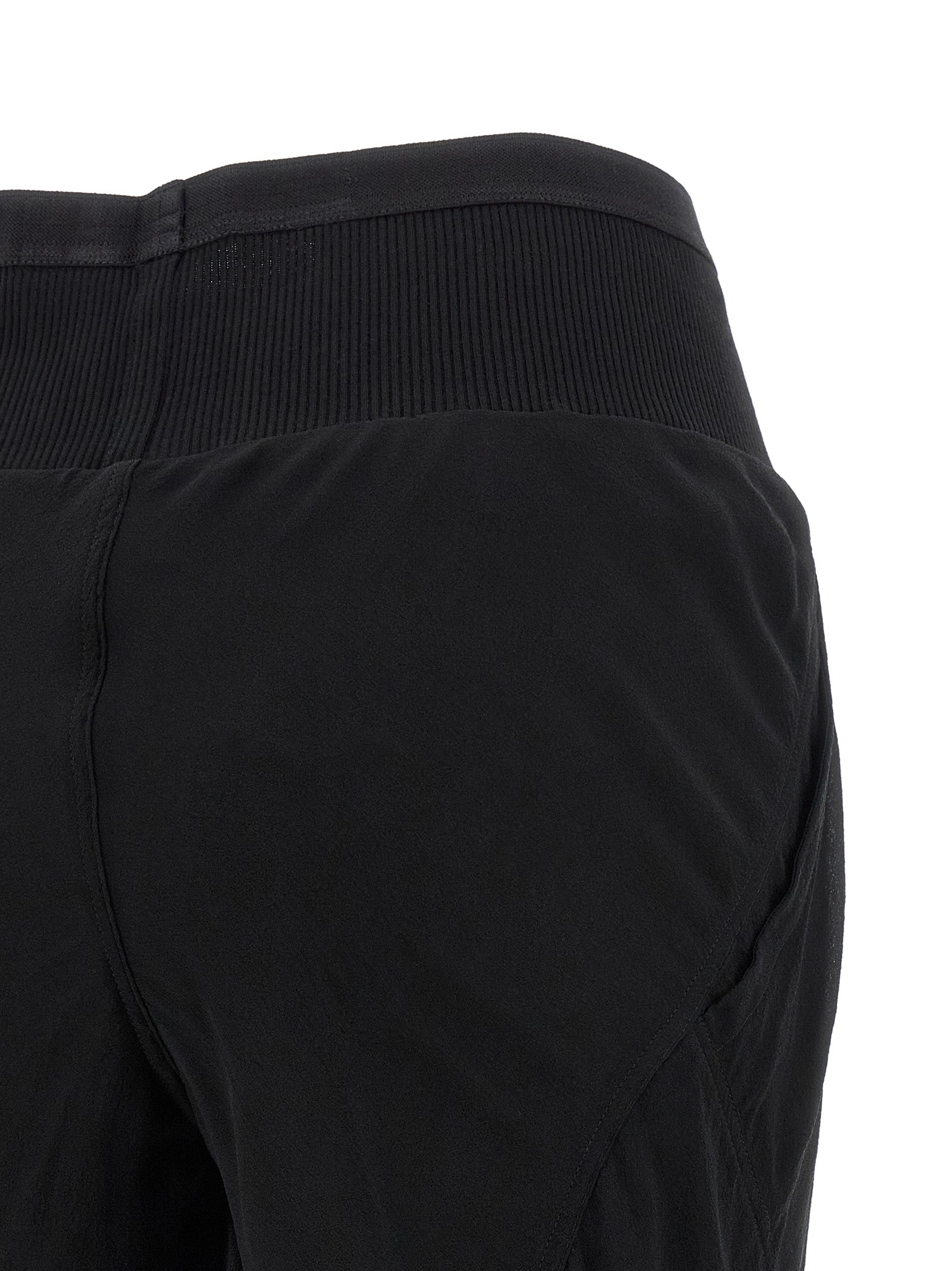 Black Silk Flared Pants