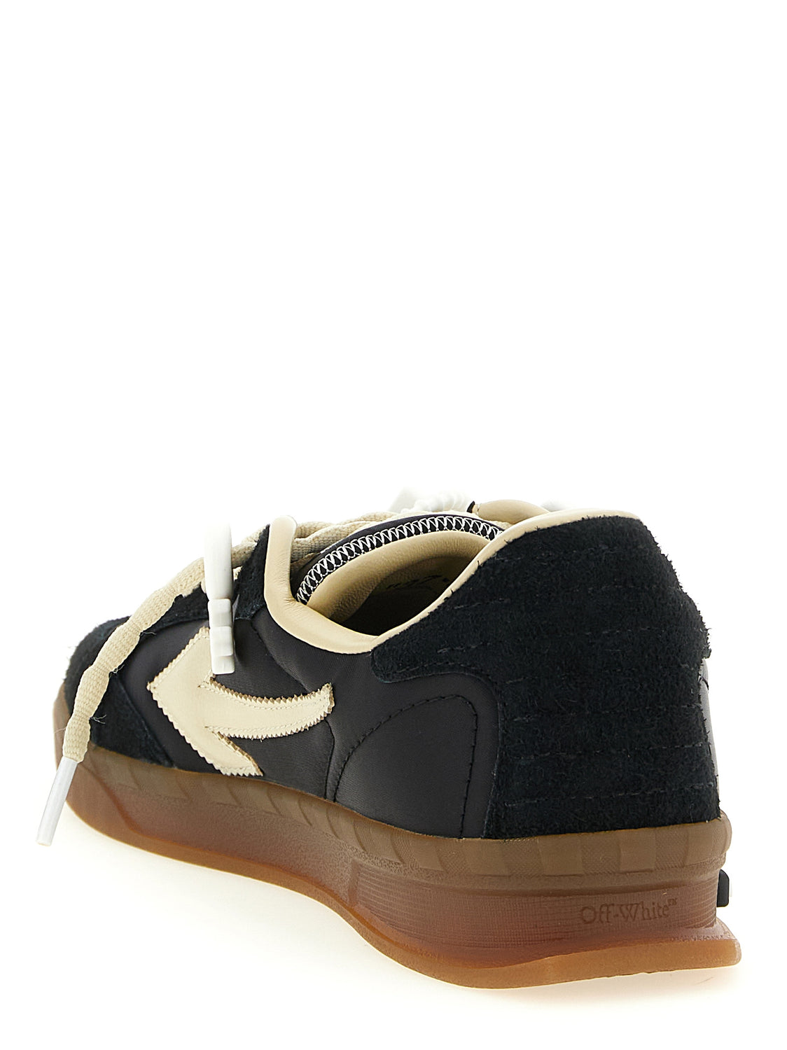 Black Nylon Athletic Sneakers