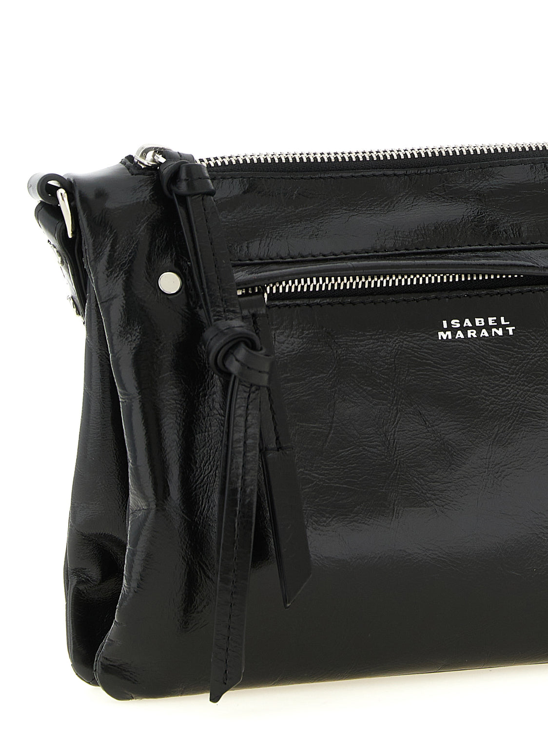 Black Calfskin Crossbody Bag