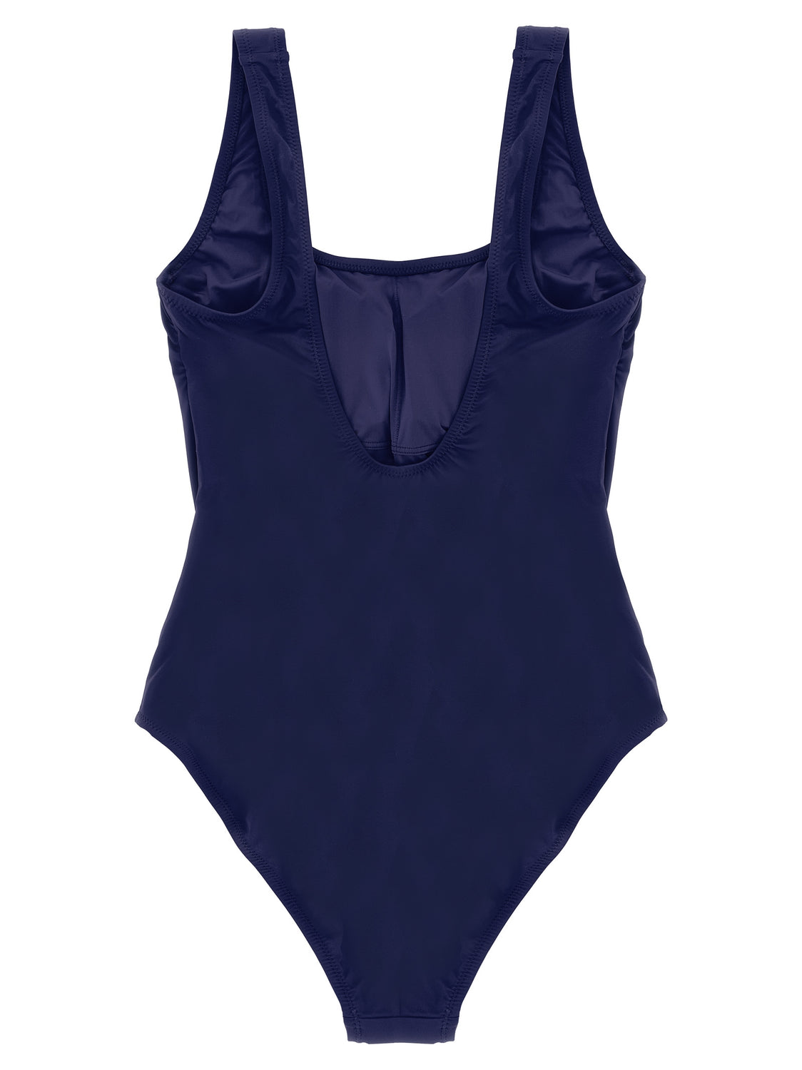 Blue Nylon One-Piece Swimsuit