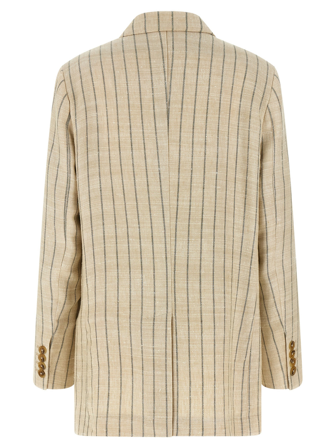 Beige Cotton Blazer