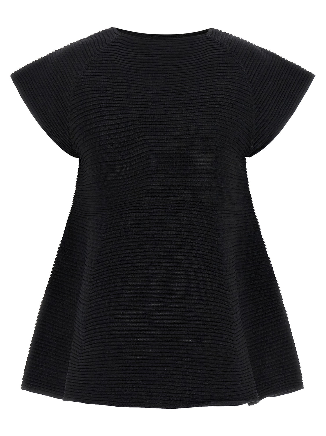 Black Polyester Short Dress