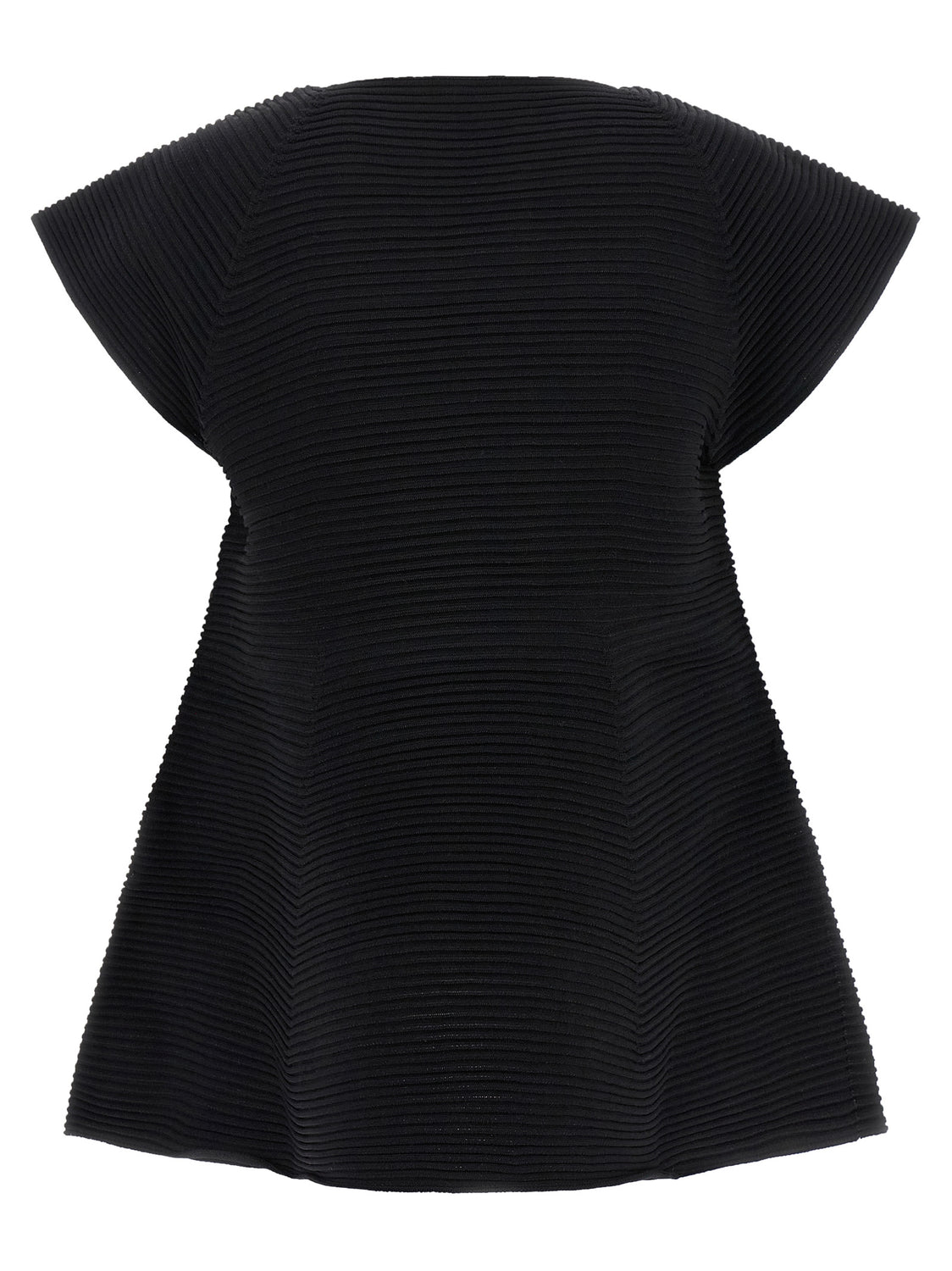 Black Polyester Short Dress