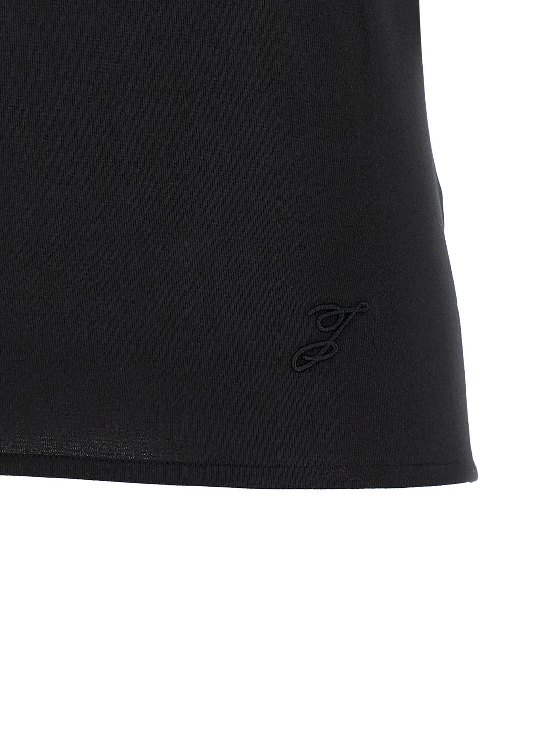 Black Paper Sleeveles T-Shirt