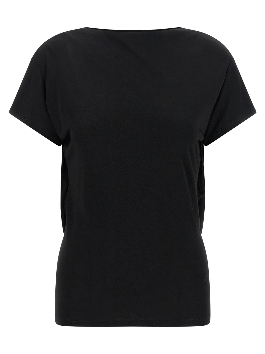Black Viscose T-Shirt