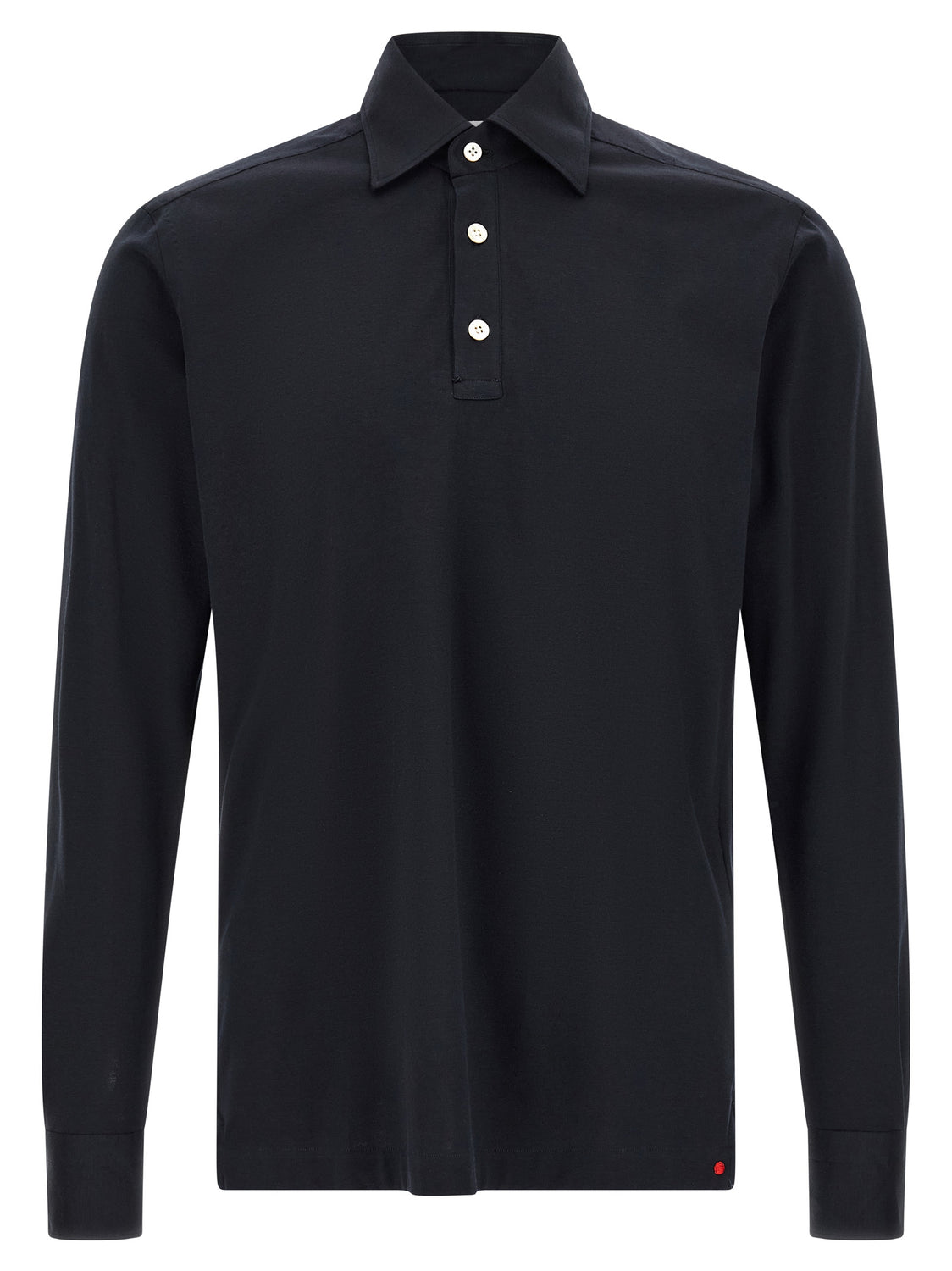 Blue Cotton Polo Shirt