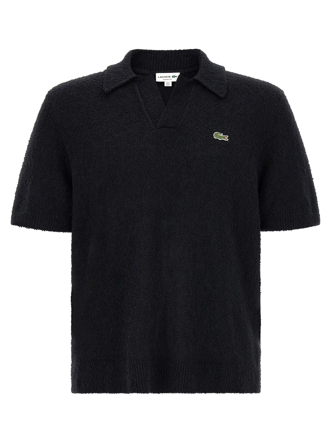 Black Cotton Polo Shirt