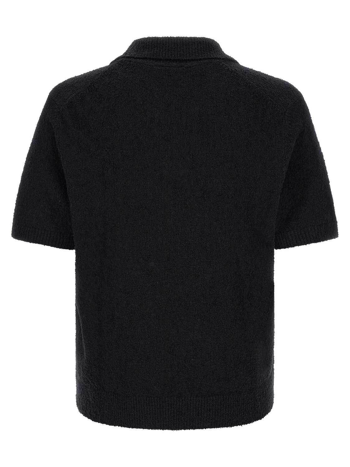 Black Cotton Polo Shirt