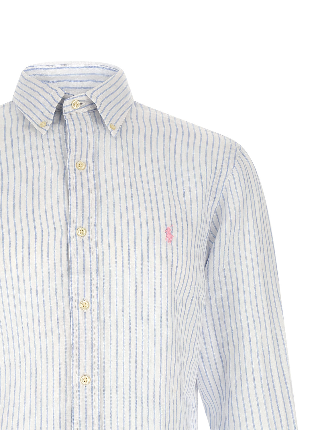 Blue Linen Blouse