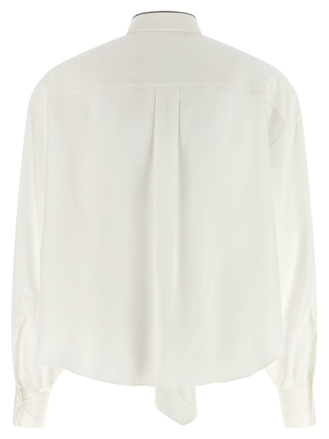 White Silk Blouse
