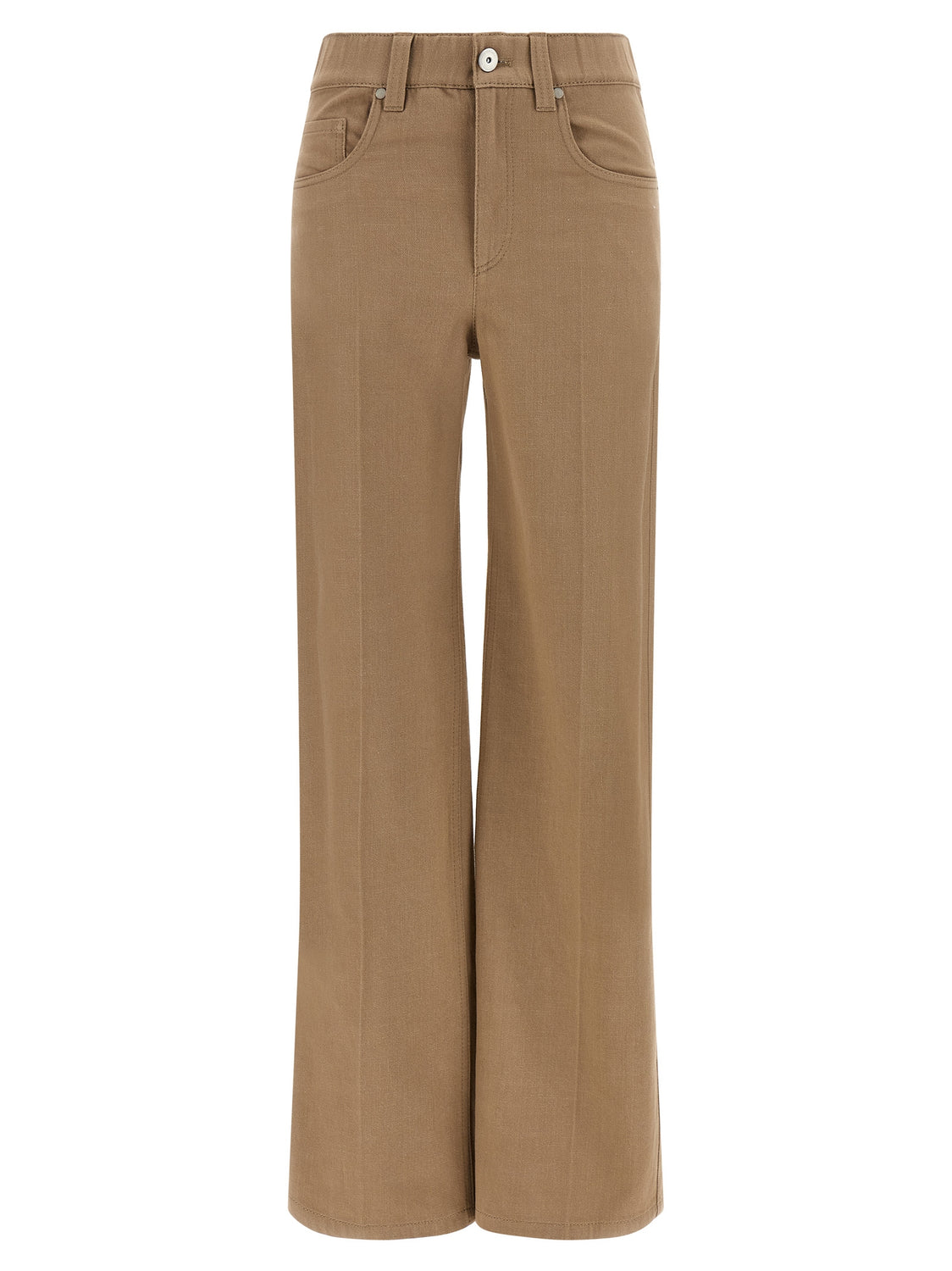 Beige Cotton Jeans Denim