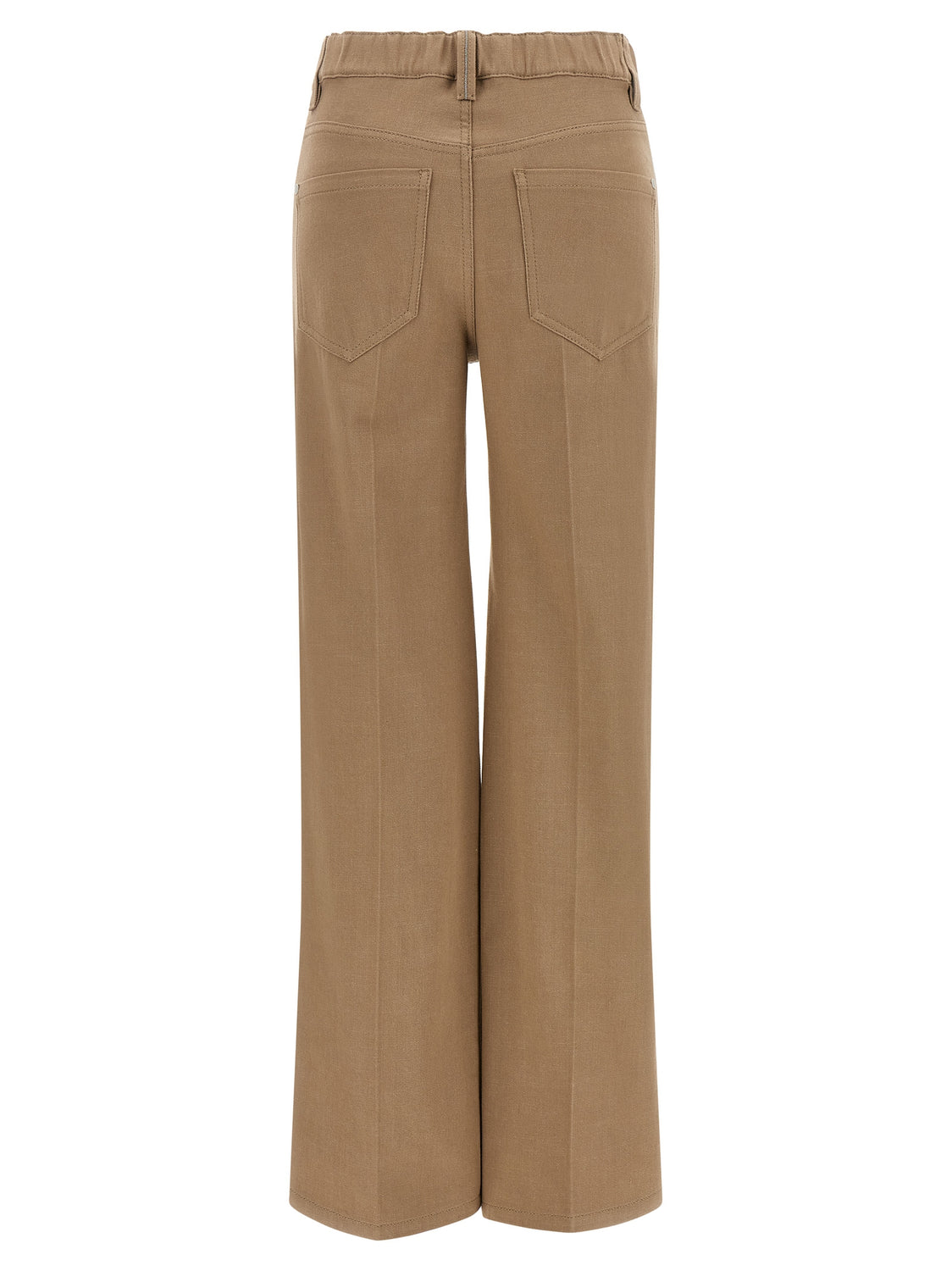 Beige Cotton Jeans Denim