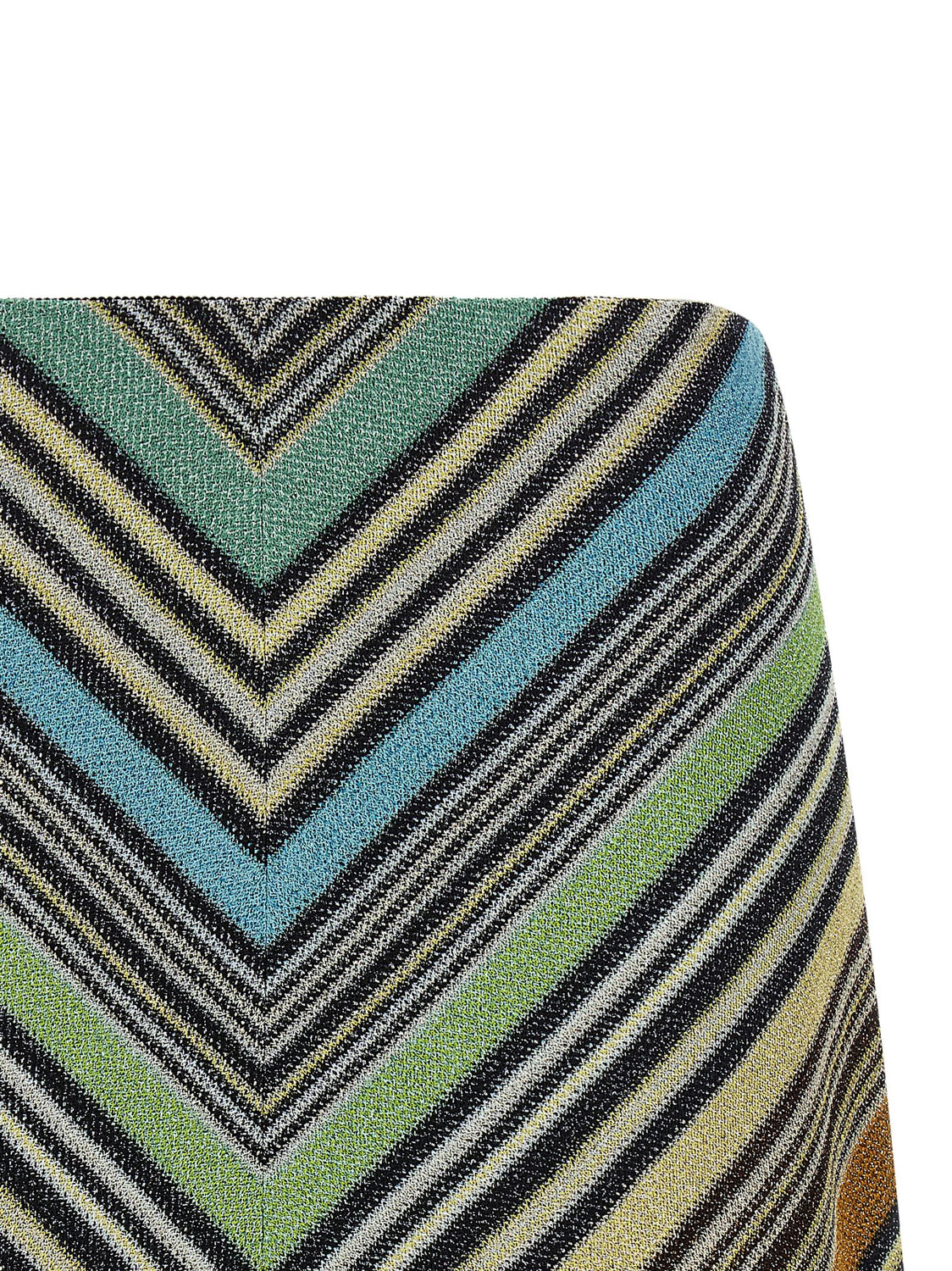 Multicolor Viscose Long Skirt