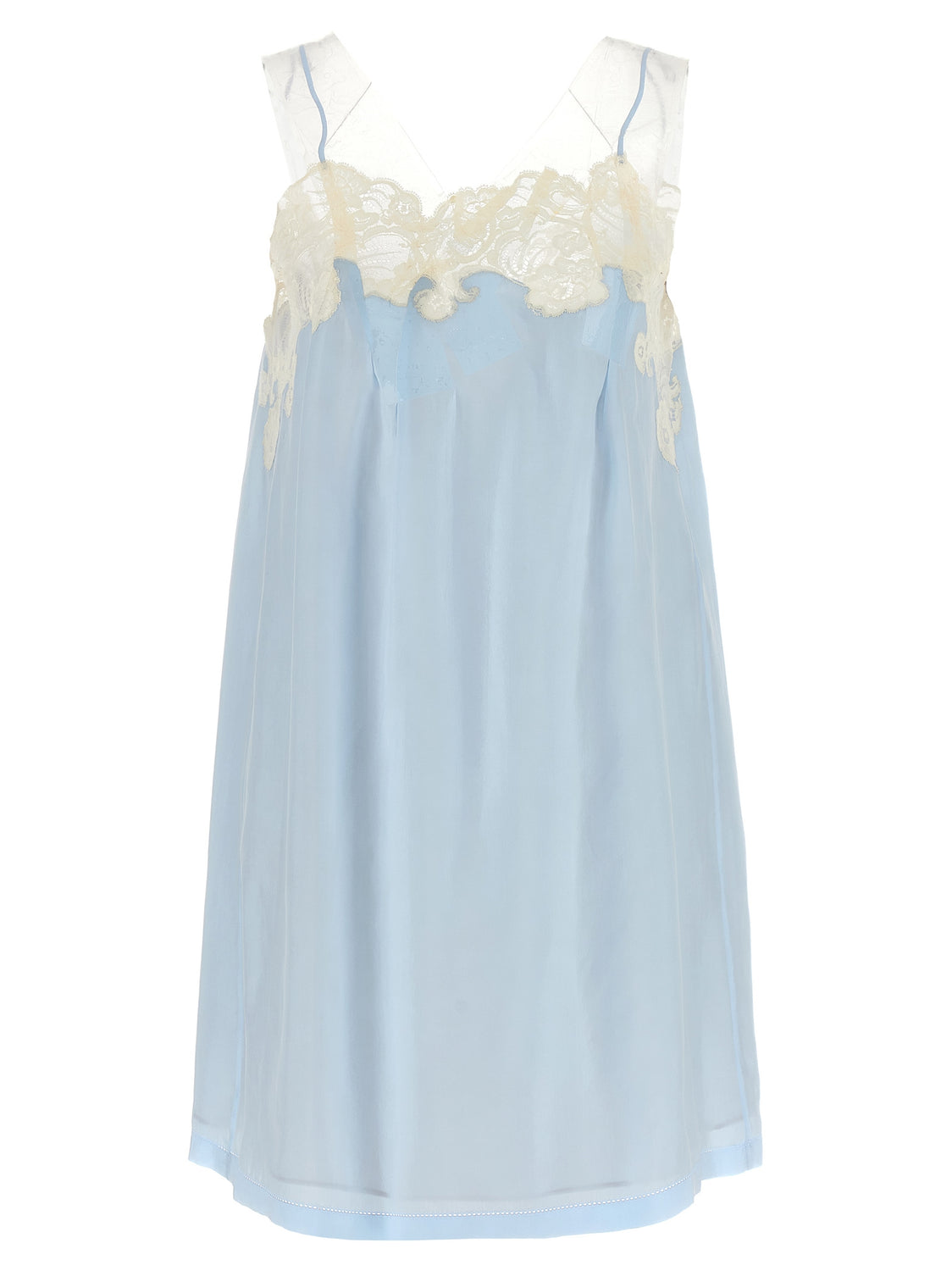 Blue Copper Short Dress