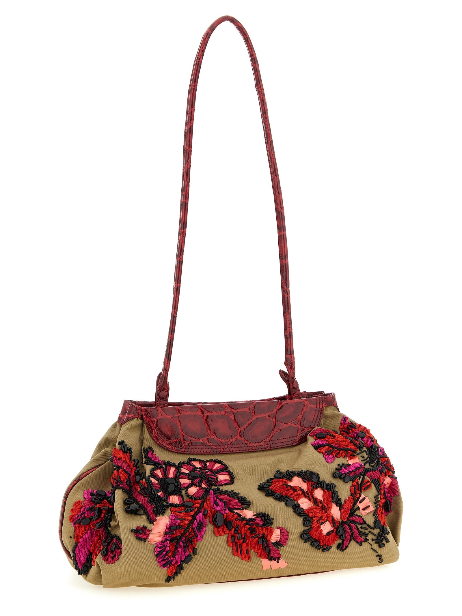 Multicolor Cotton Clutch Bag