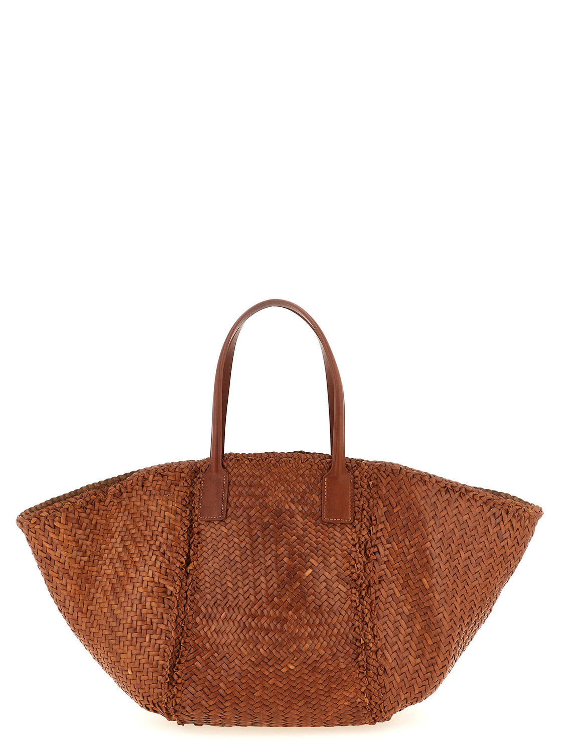 Brown Calfskin Tote Bag