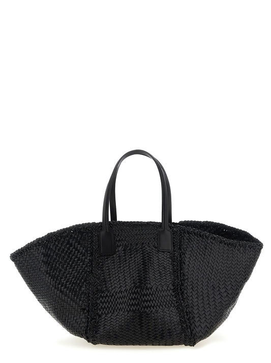 Black Calfskin Tote Bag
