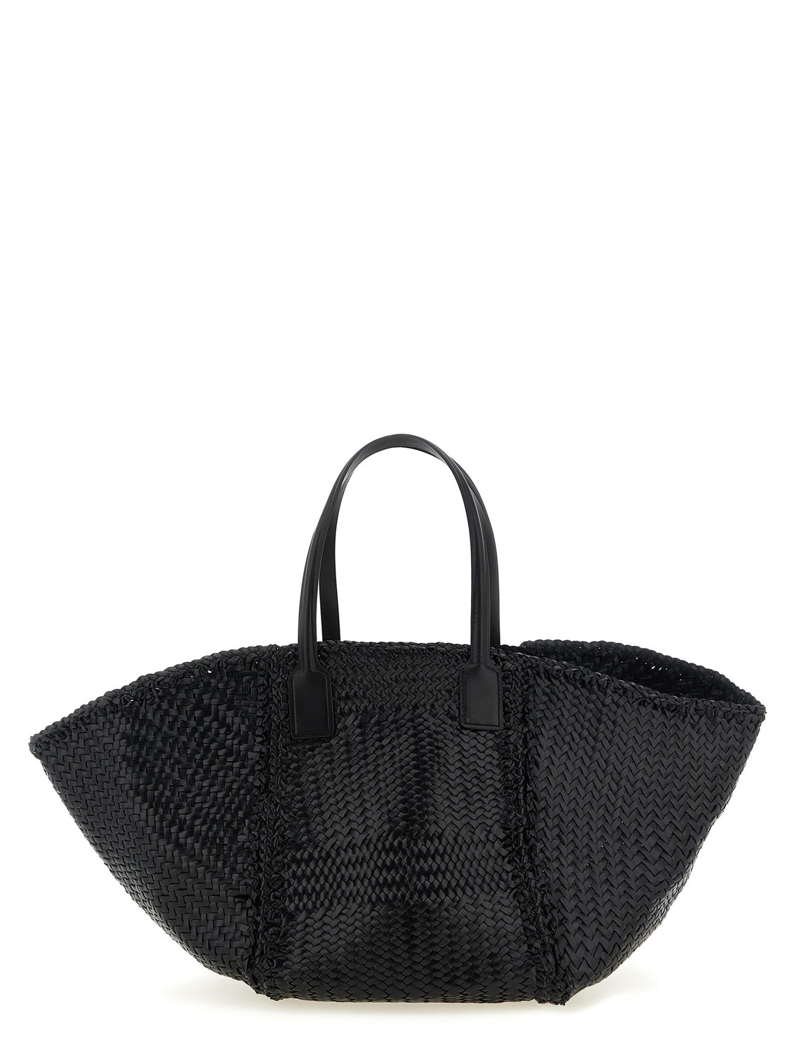 Black Calfskin Tote Bag