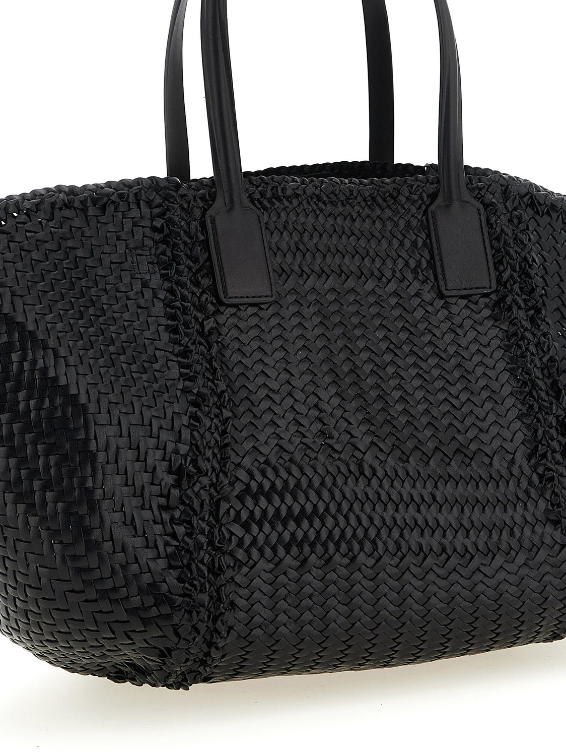 Black Calfskin Tote Bag
