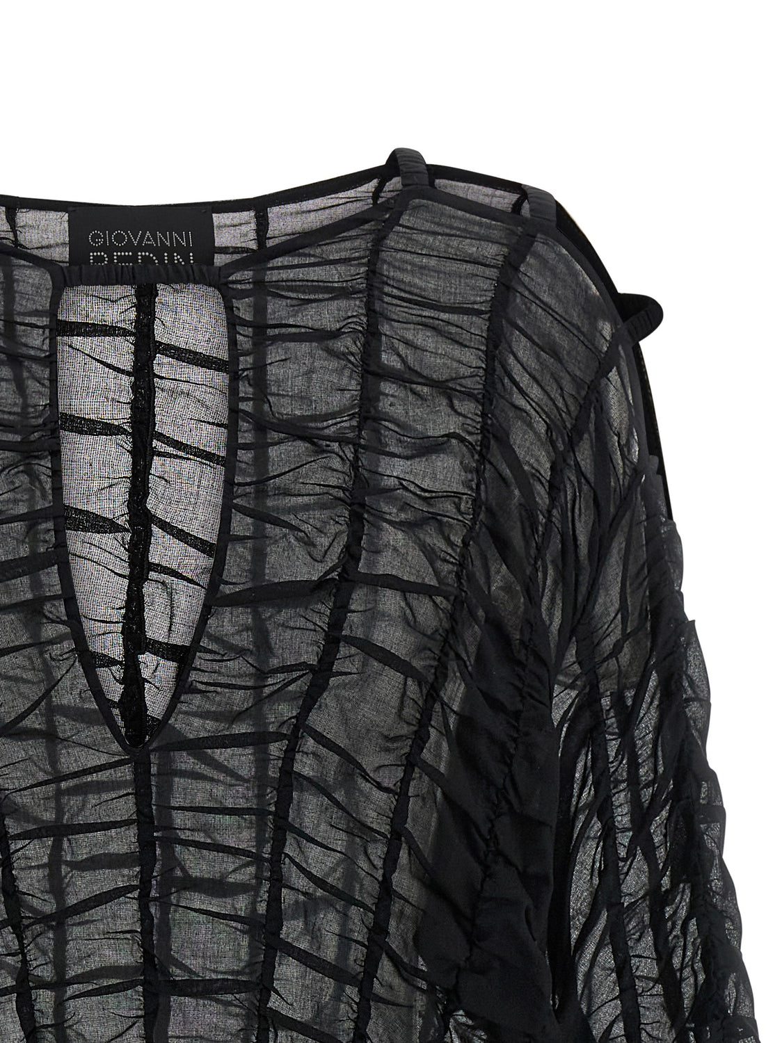Black Cotton Short Dress