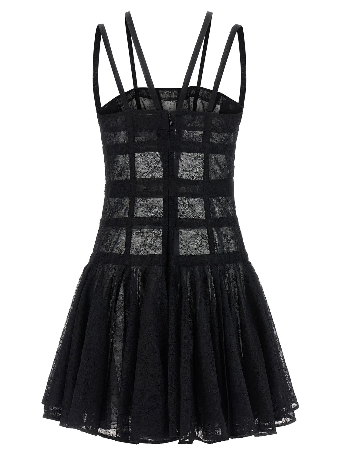 Black Polyamide Short Dress