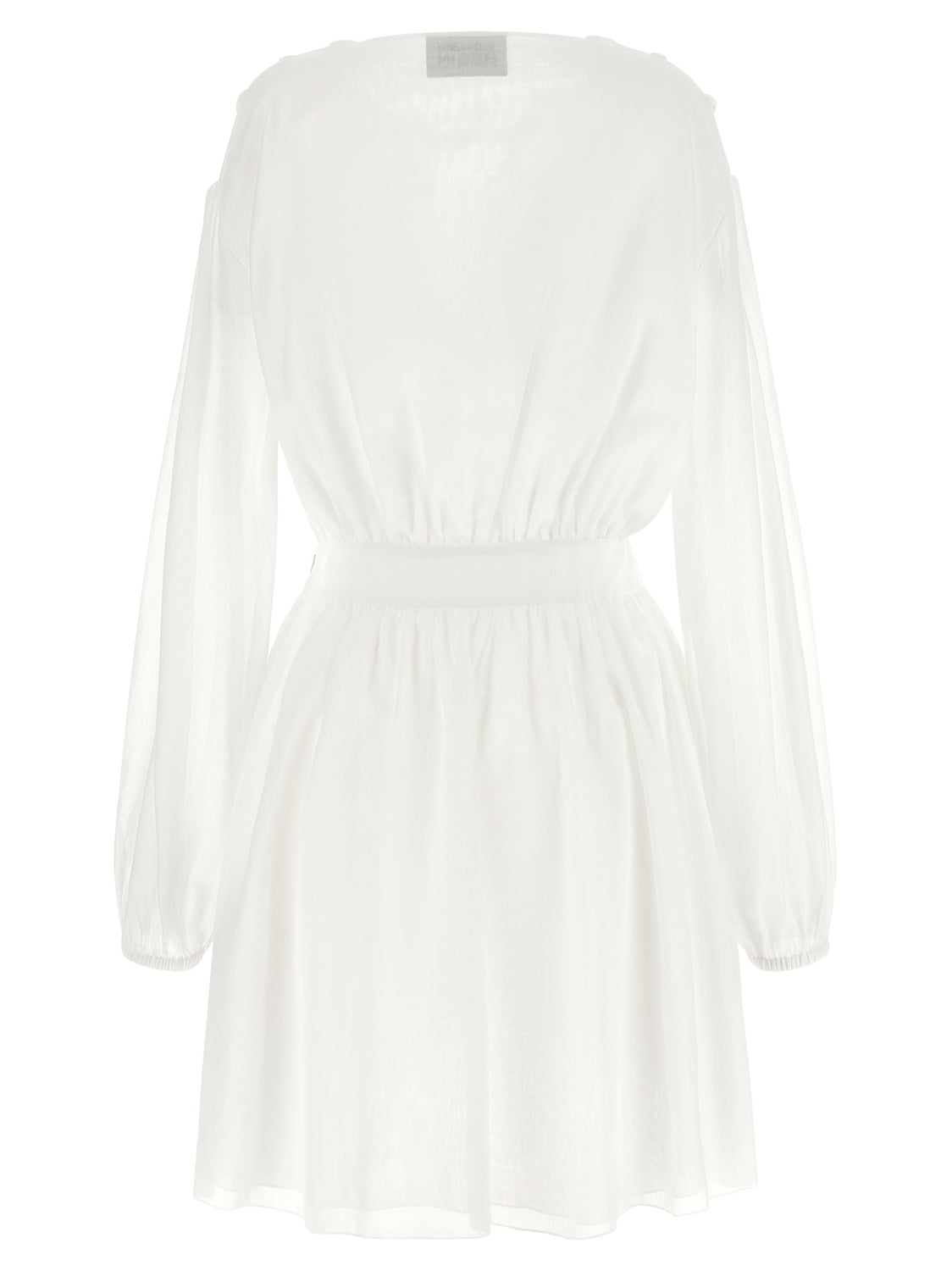 White Cotton Short Dress