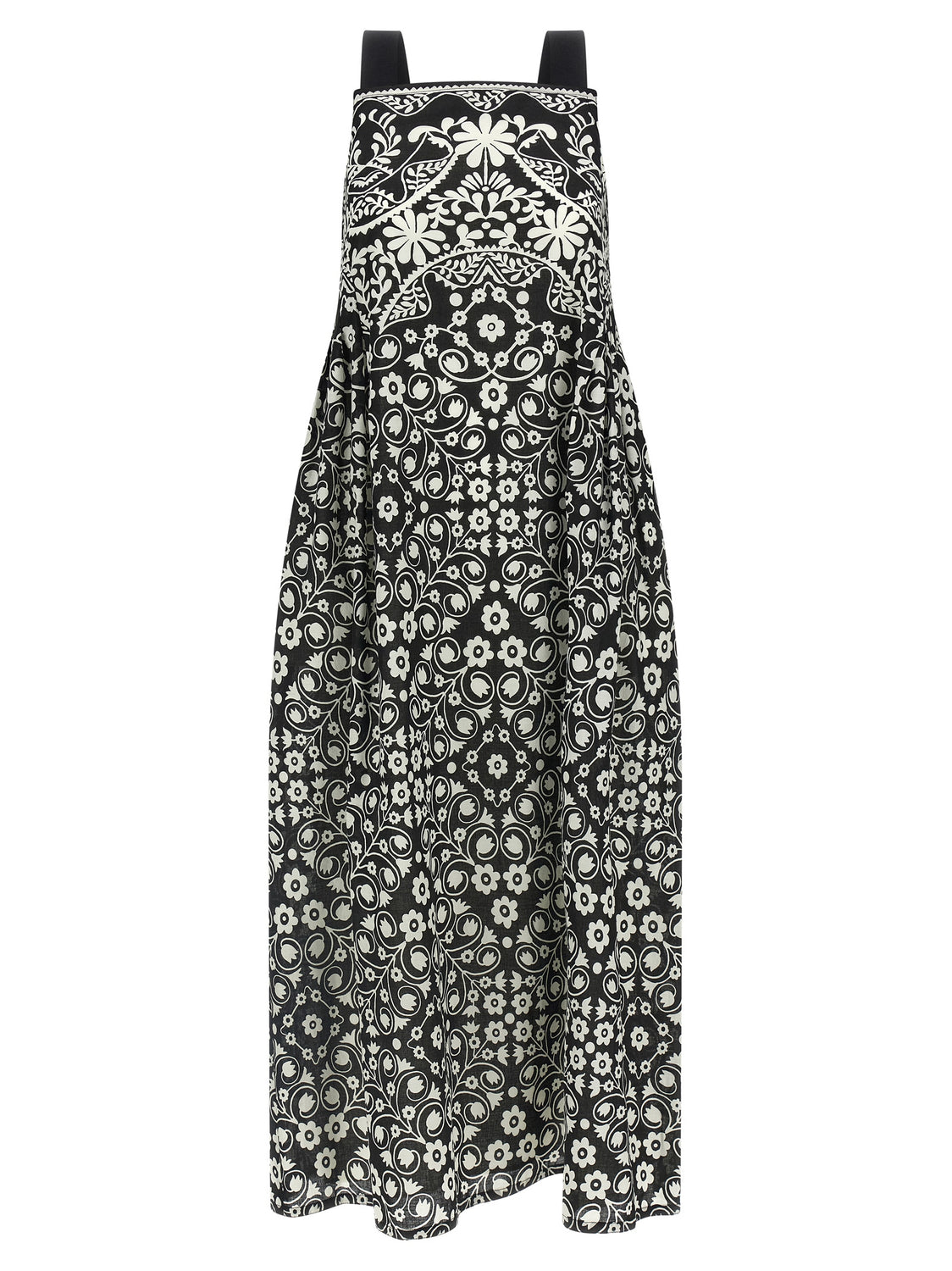 Bicolor Cotton Long Dress