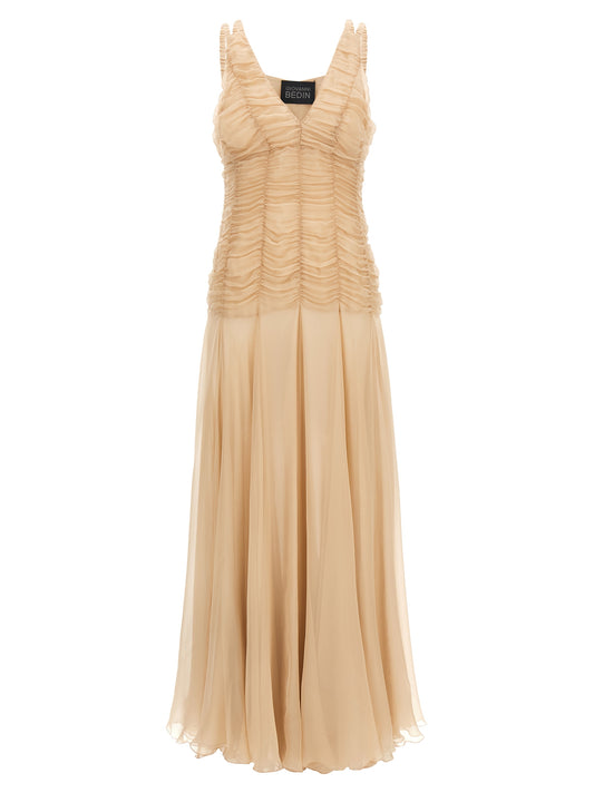Multicolor Silk Long Dress