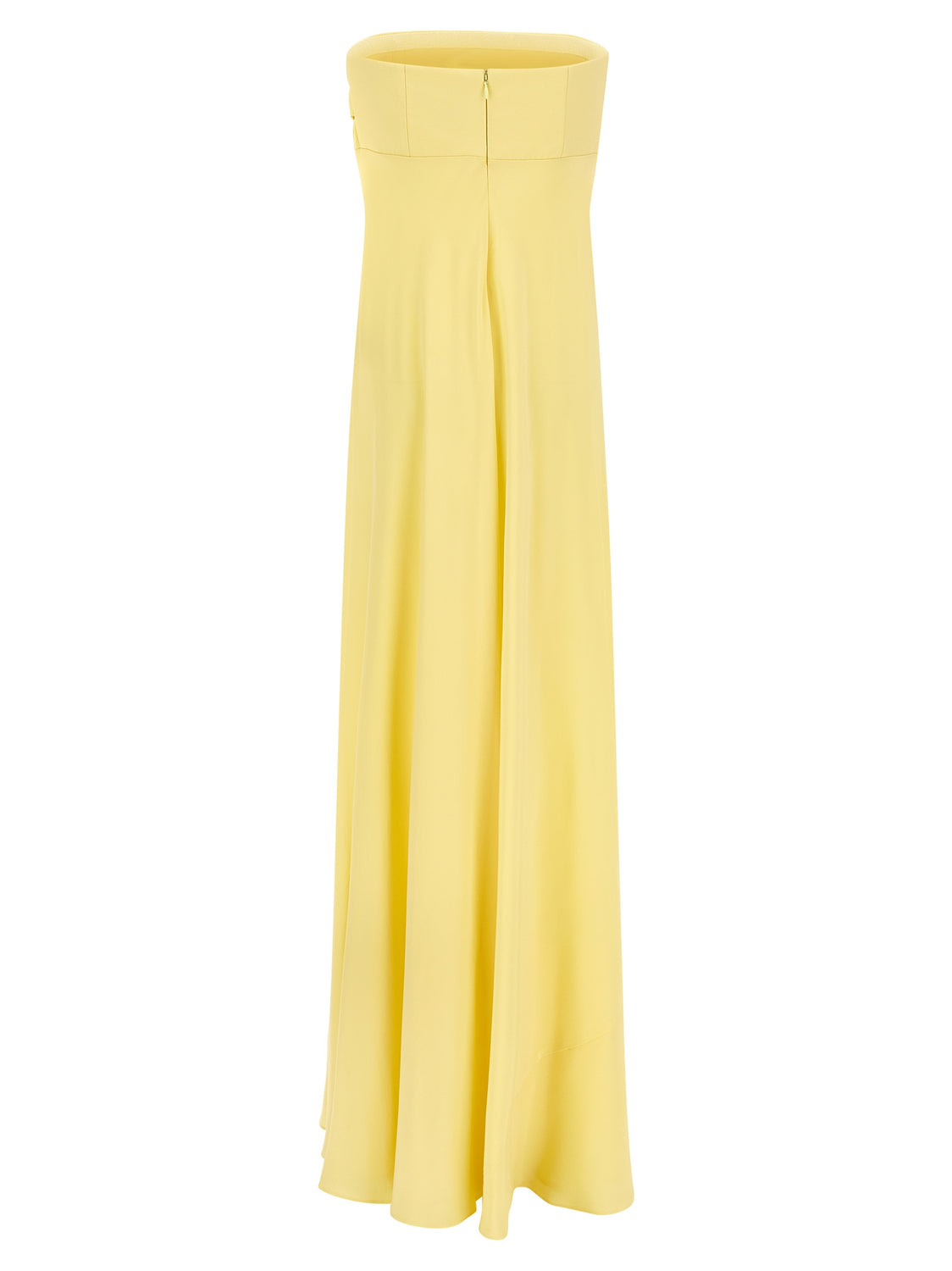 Bicolor Silk Long Dress
