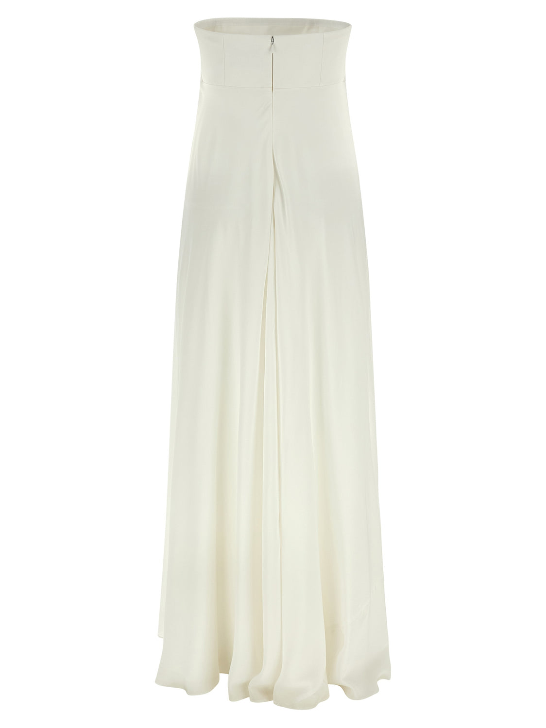 White Silk Long Dress