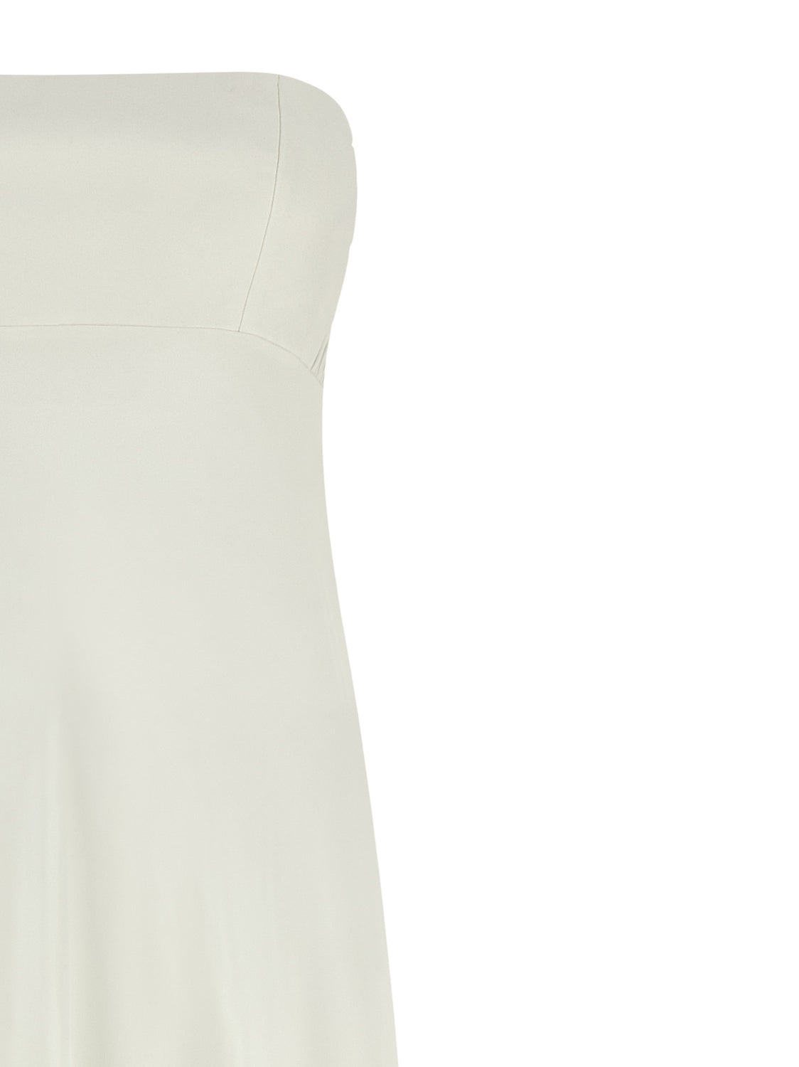 White Silk Long Dress