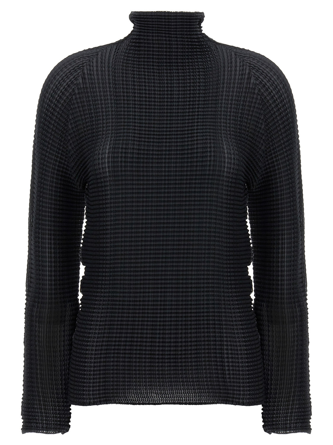 Black Polyester Cardigan