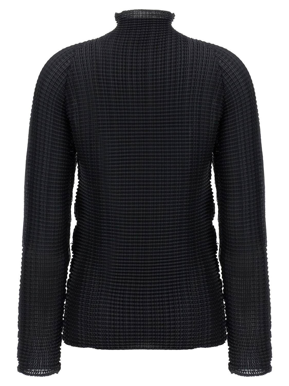 Black Polyester Cardigan