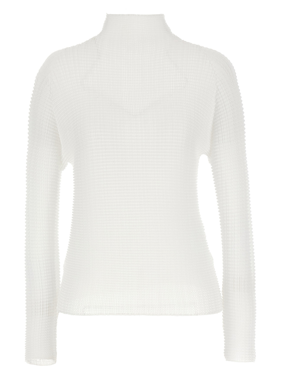 White Polyester Cardigan